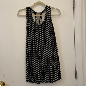 Black and White racer back dress